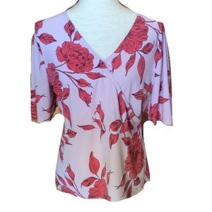 Liz Claiborne vintage wrap v neck top large